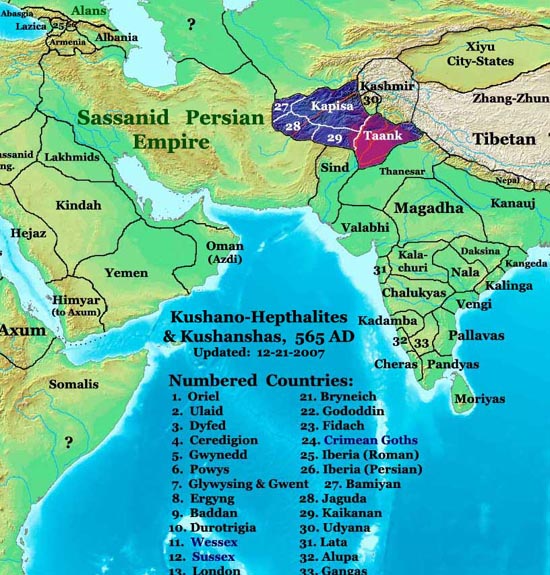 карта королевств Шанг-Шунга